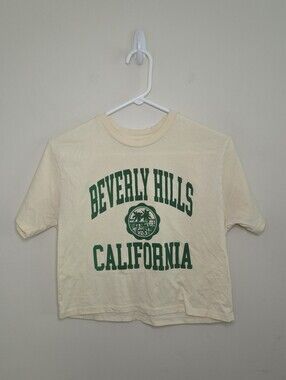 Organic Collective Beverly Hills California Cropped T-shirt Sz XS